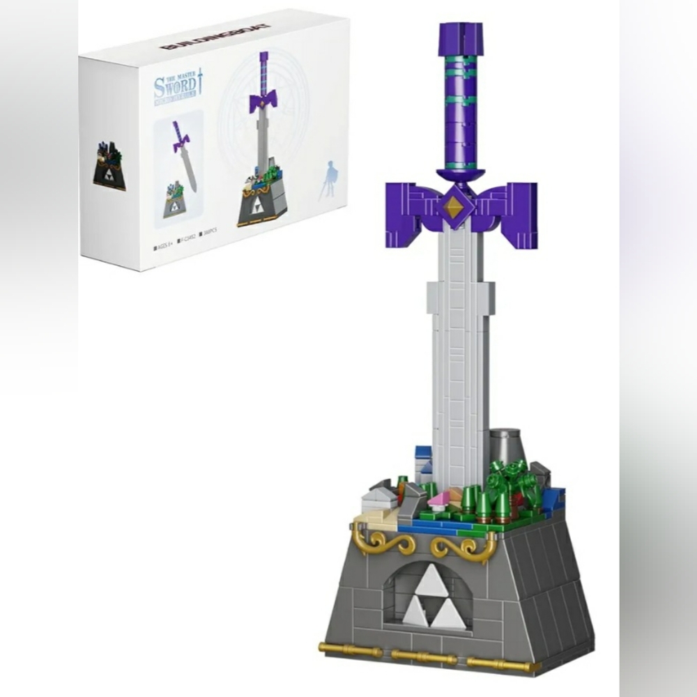 NWT "The Master Sword" Purple and Gray Creative Building Blocks Set